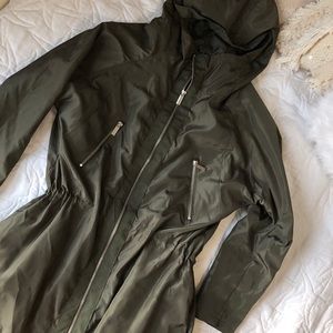 Army Green Longline Jacket